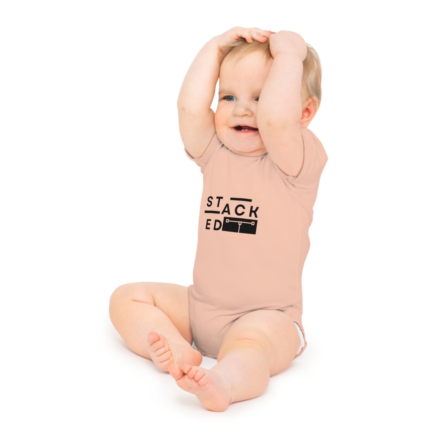Stacked Tall - Baby Short Sleeve Onesie