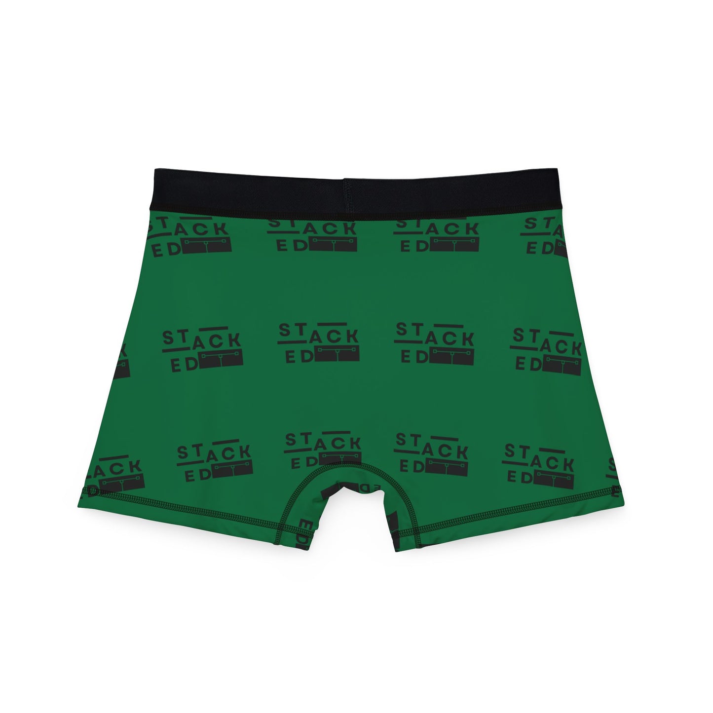 Stacked Tall - Men’s Boxer Briefs (Dark Green)