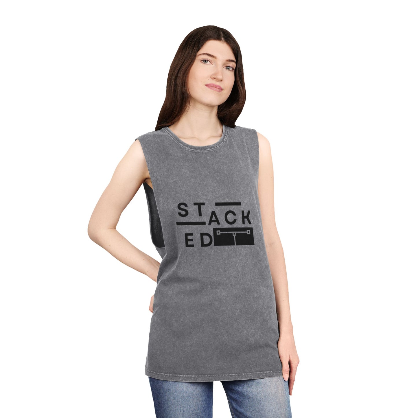 Stacked Tall - Stonewash Tank Top
