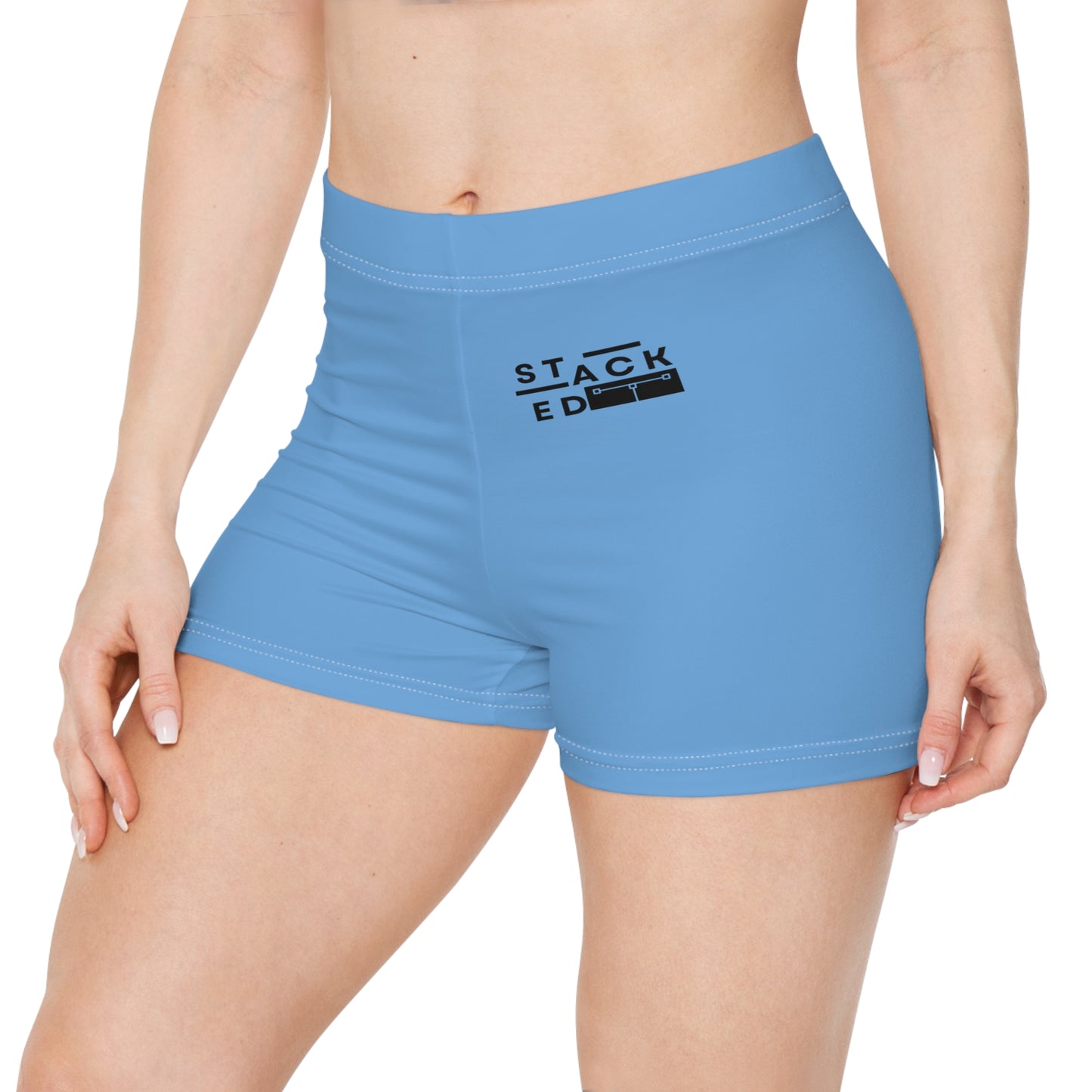Stacked Tall - Women's Shorts (Light Blue)