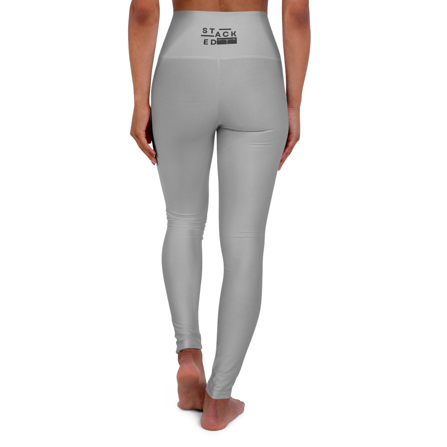 Stacked Tall - Yoga Leggings Double Print (Light Grey)
