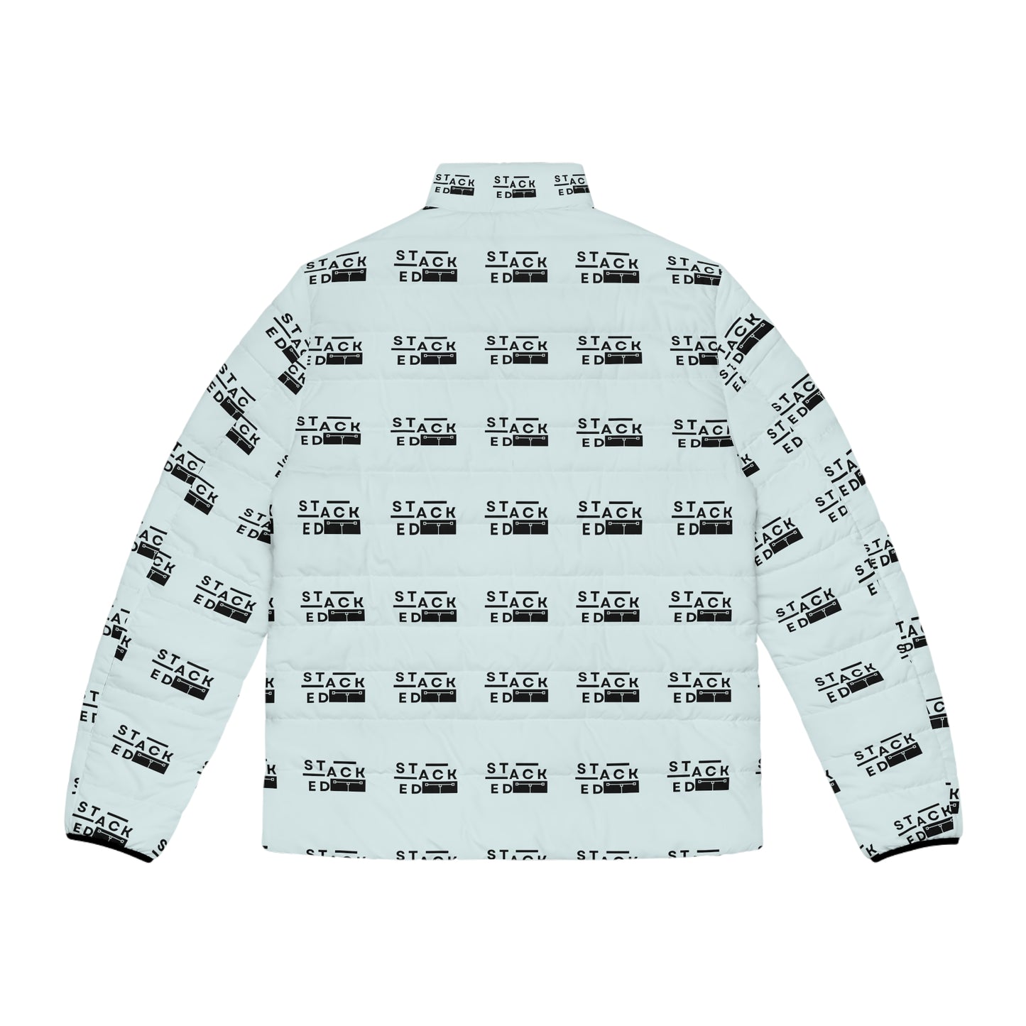 The Stacked Print Men's Puffer Coat