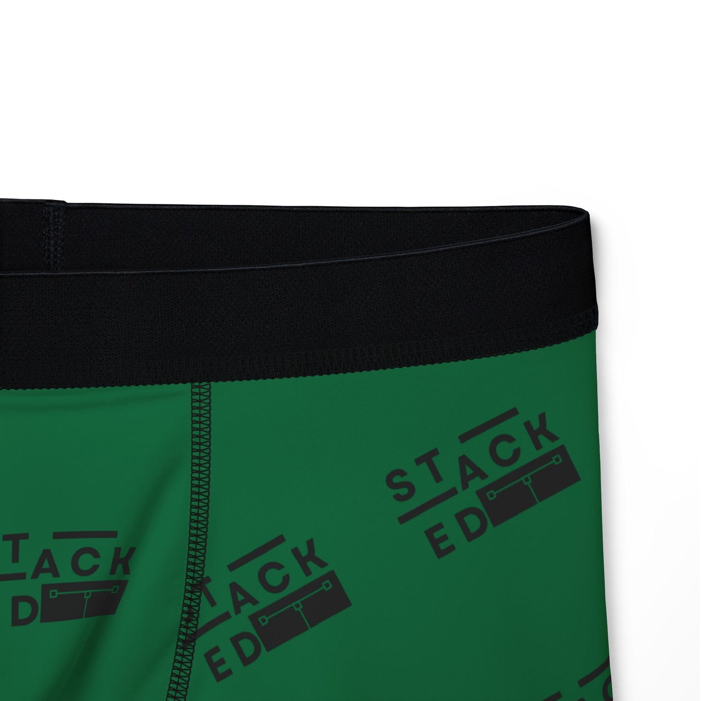 Stacked Tall - Men’s Boxer Briefs (Dark Green)