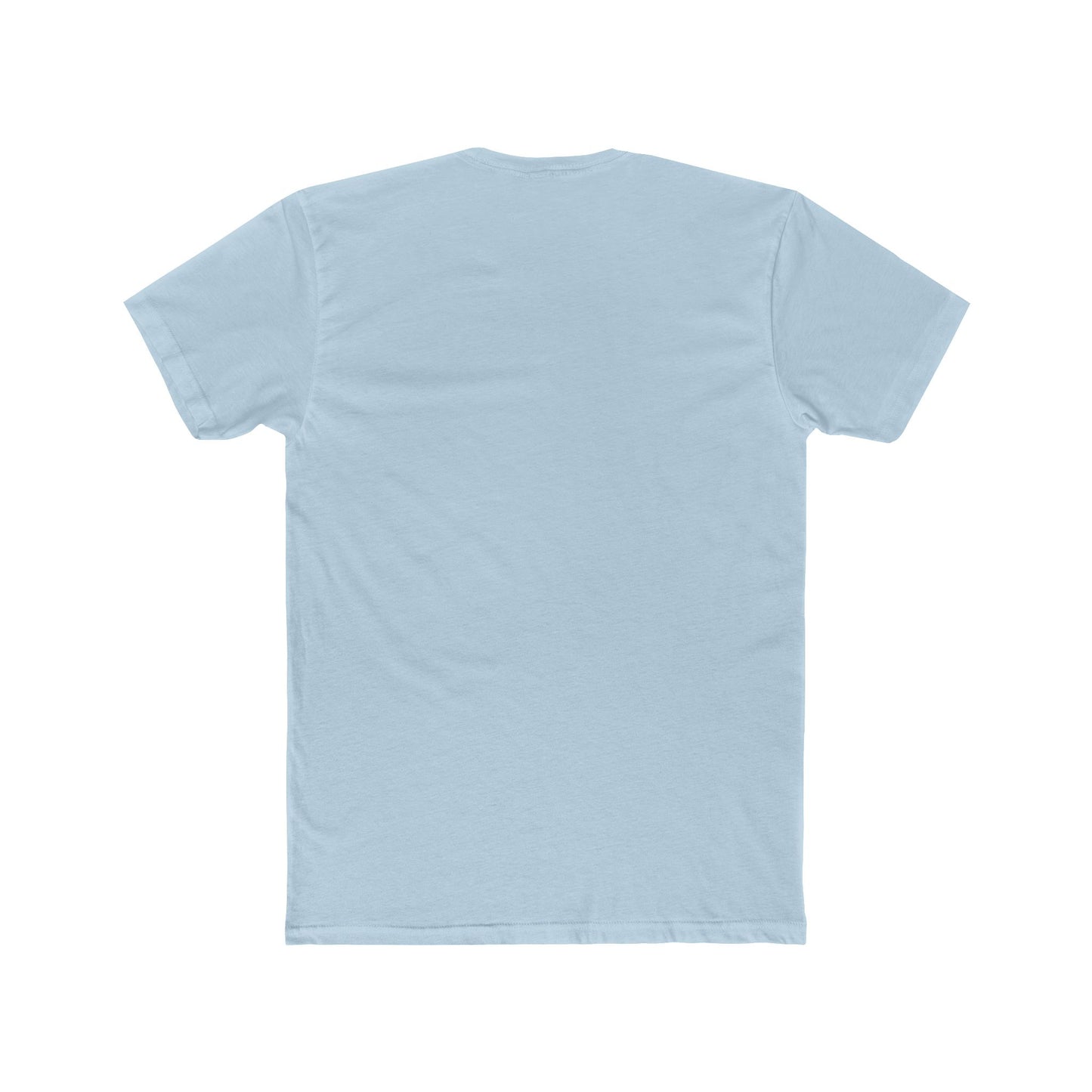 Stacked Cotton Crew Tee (Solid Light Blue)