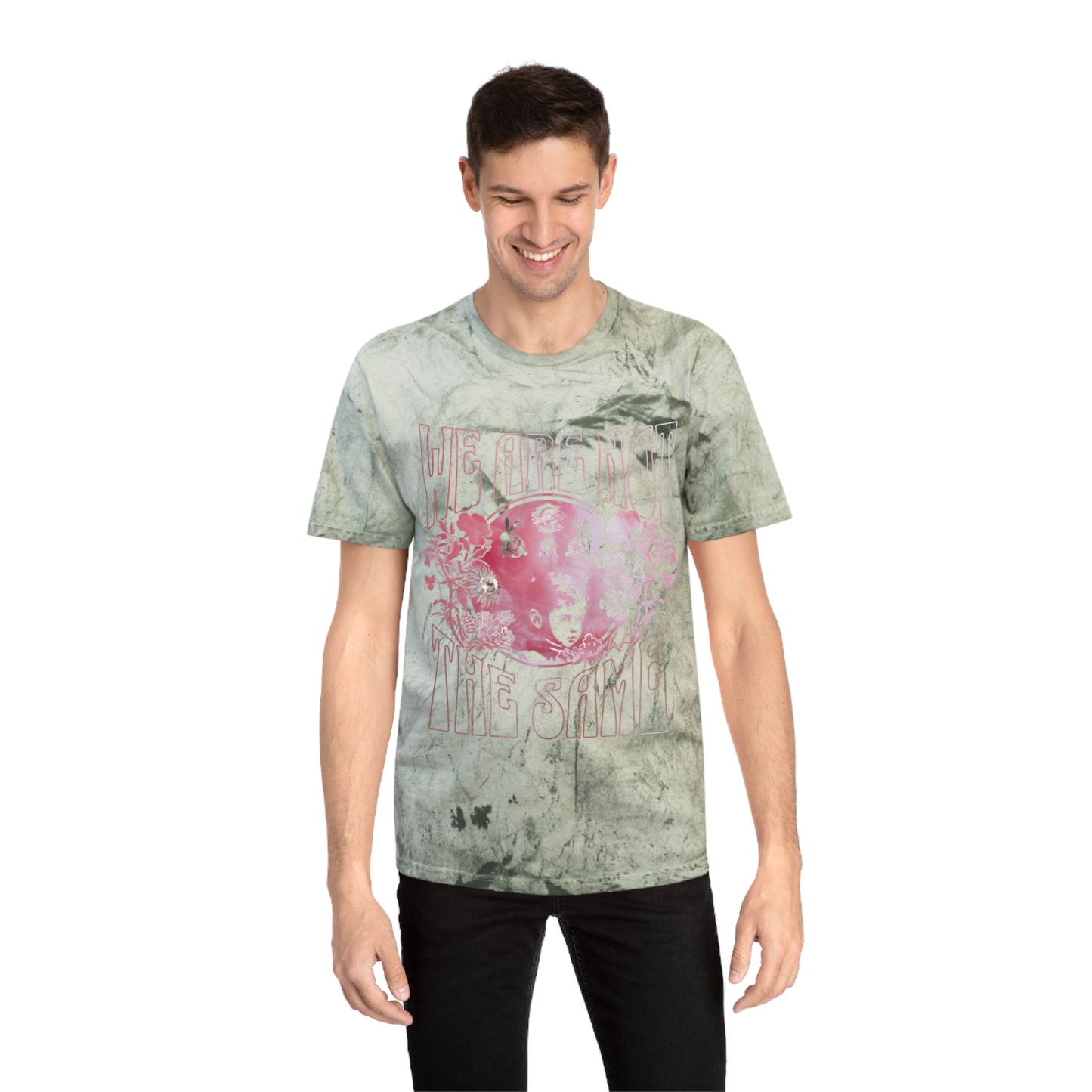 "We Are Not The Same" Retro Bloom Tee (Fern)