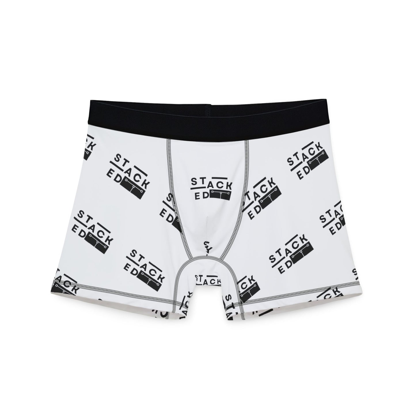 Stacked Tall - Men’s Boxer Briefs (White)