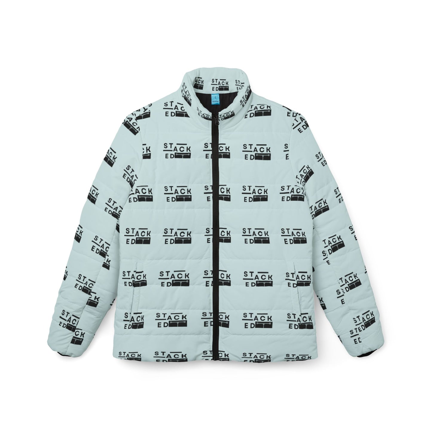 The Stacked Print Women's Puffer Coat