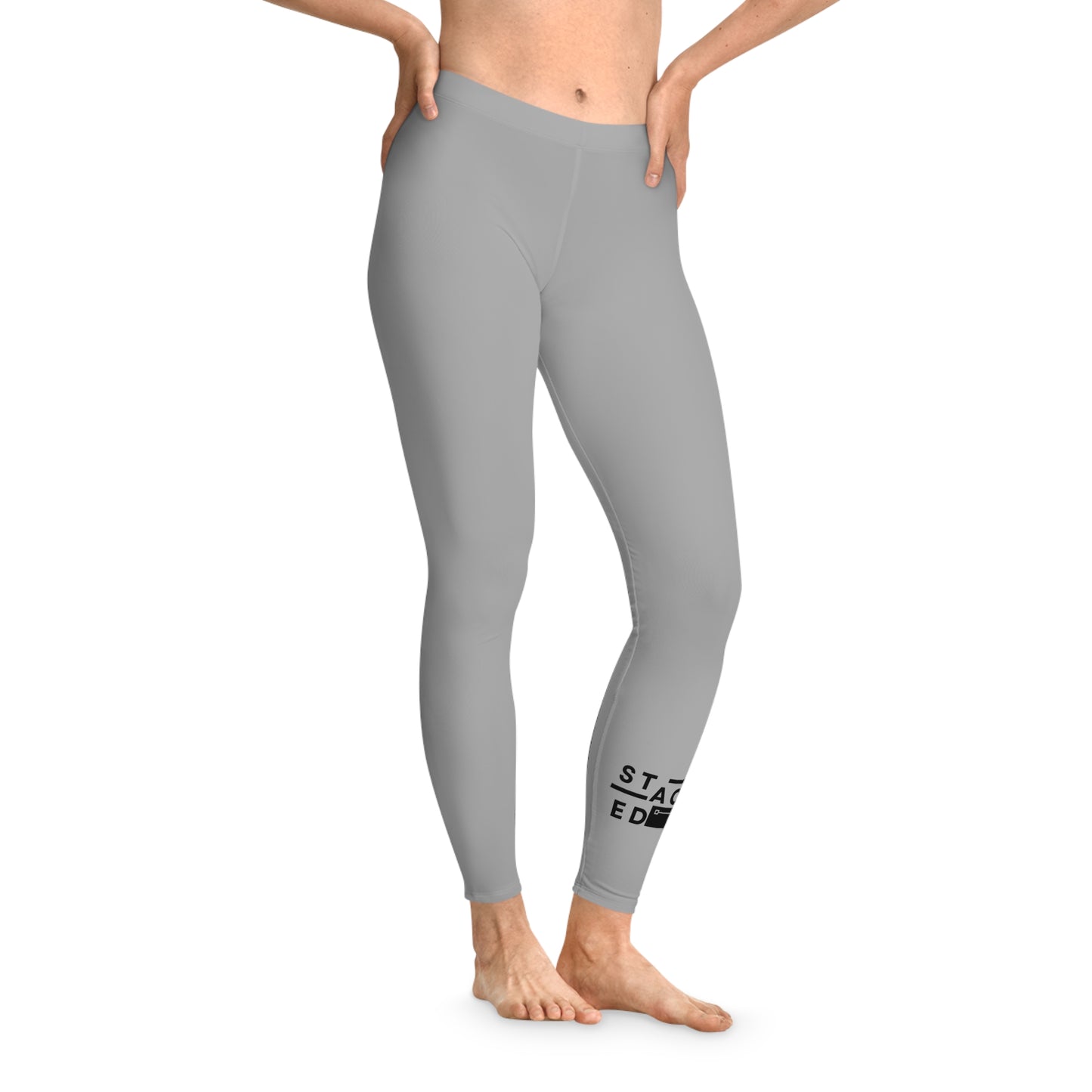 Stacked Tall -Stretchy Leggings (Light Gray)