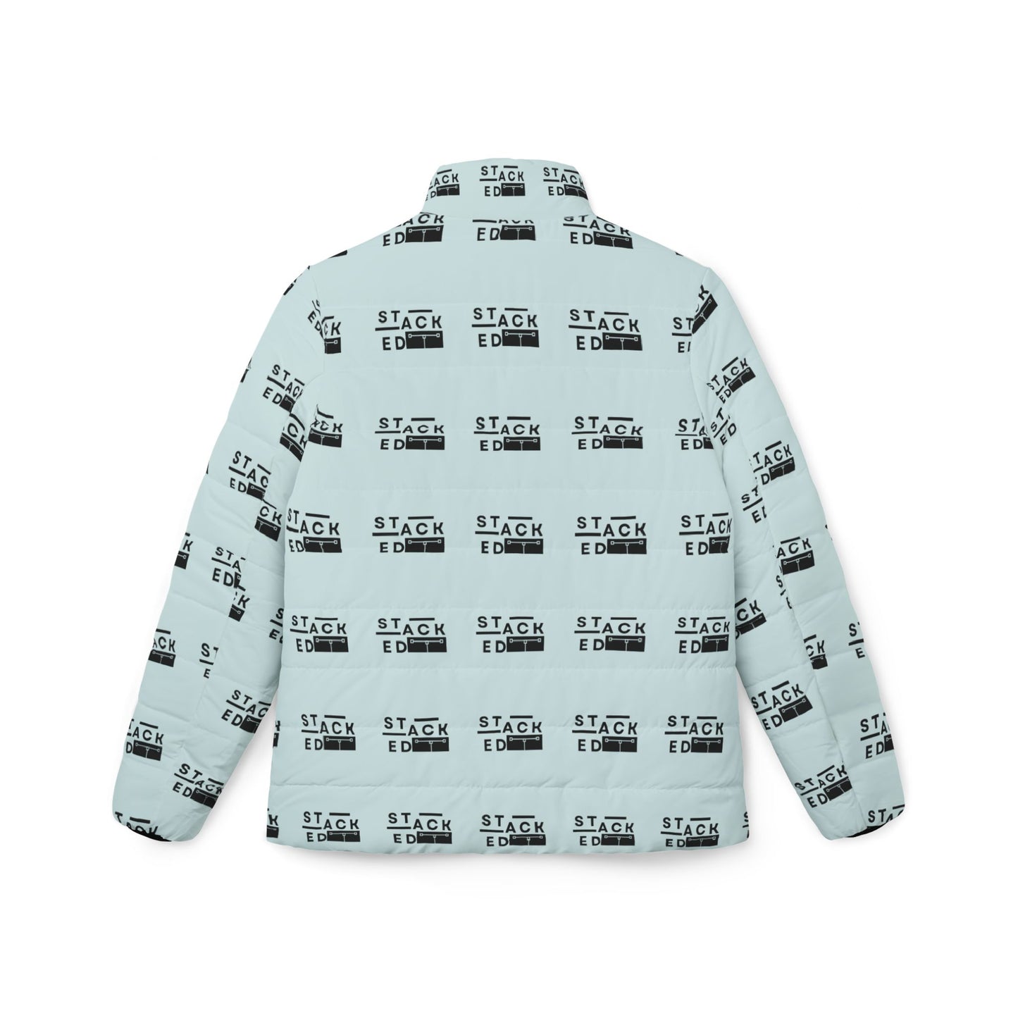The Stacked Print Women's Puffer Coat