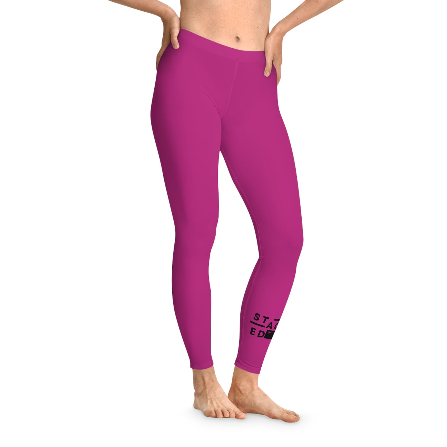Stacked Tall - Stretchy Leggings (Pink)