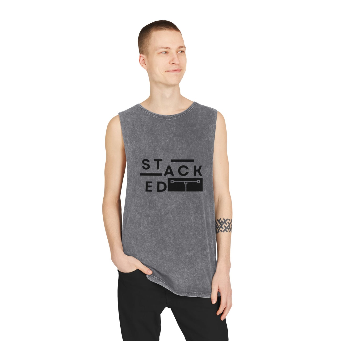 Stacked Tall - Stonewash Tank Top