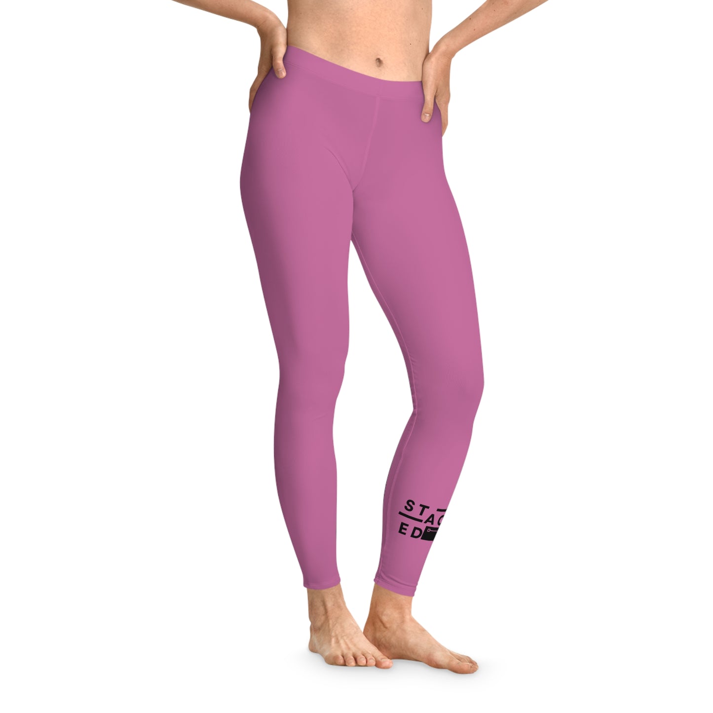 Stacked Tall - Stretchy Leggings (Light Pink)