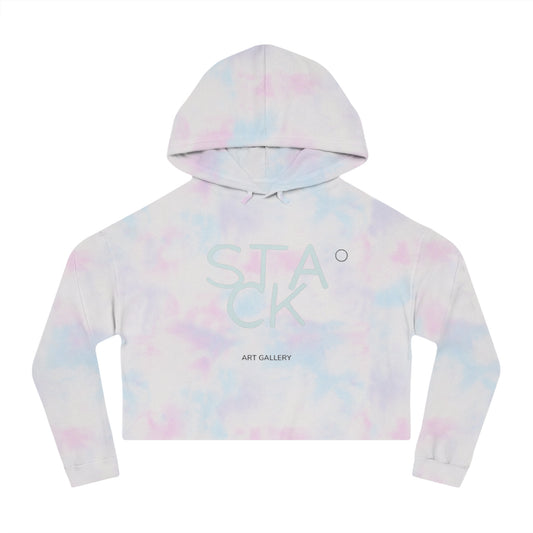 STACK ART GALLERY: Women’s Cropped Hoodie (Cotton Candy)