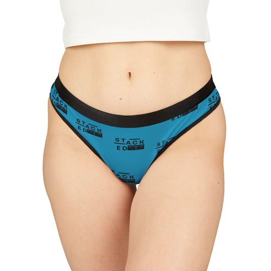 Stacked Seduction Thong (Turquoise)