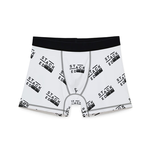Stacked Tall - Men’s Boxer Briefs (White)