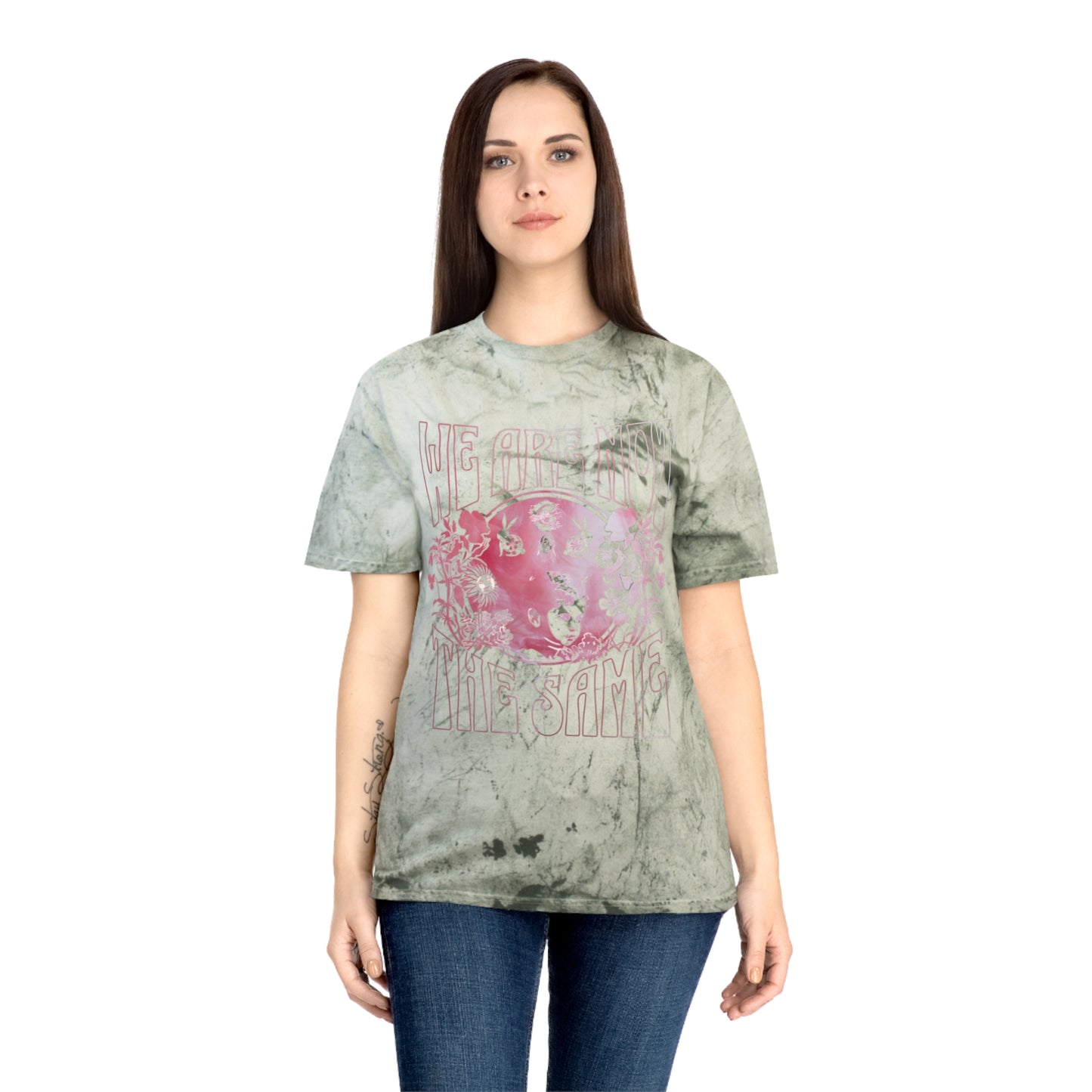 "We Are Not The Same" Retro Bloom Tee (Fern)