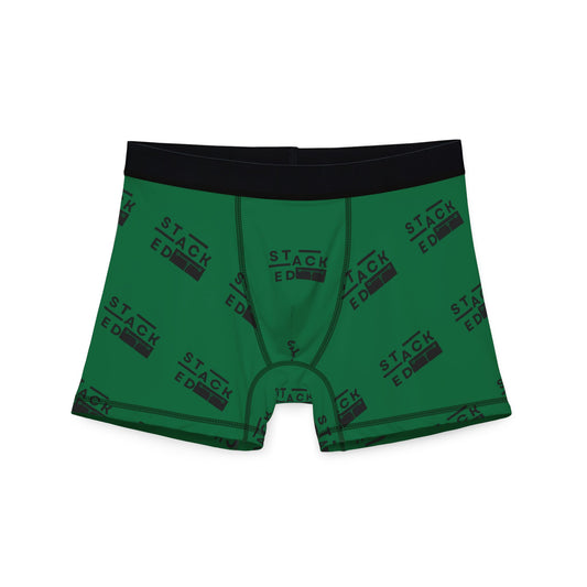 Stacked Tall - Men’s Boxer Briefs (Dark Green)