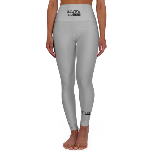 Stacked Tall - Yoga Leggings Double Print (Light Grey)