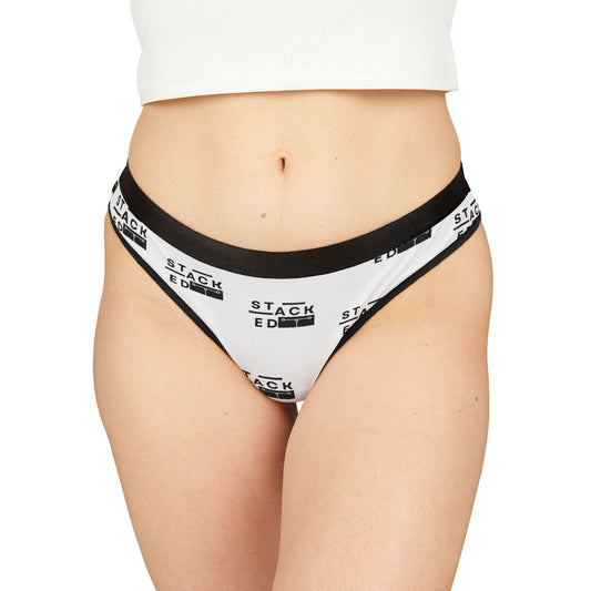 Stacked Seduction Thong (White)