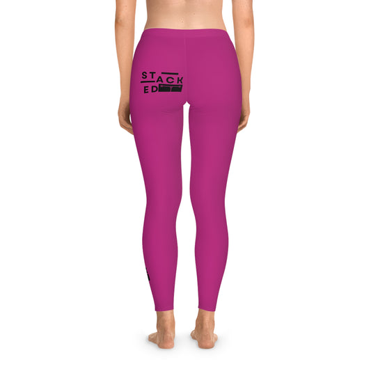Stacked Tall - Stretchy Leggings (Pink)