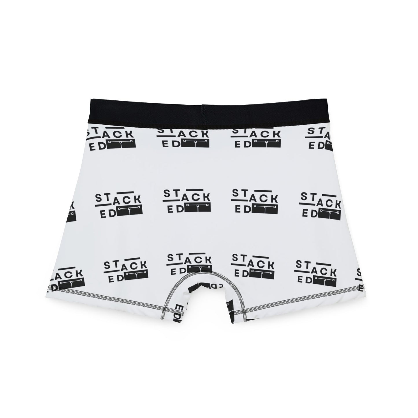 Stacked Tall - Men’s Boxer Briefs (White)