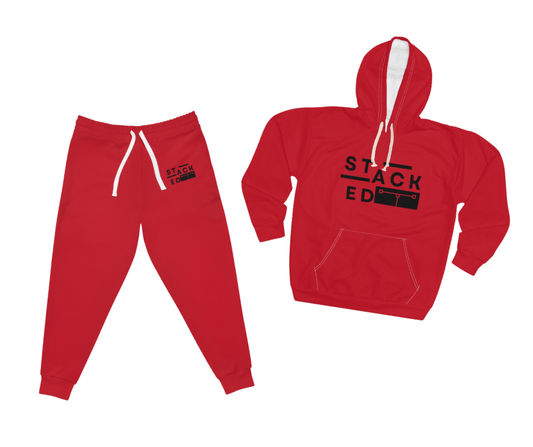 (BUNDLE) Prestige Motion Jogging Set (Red)